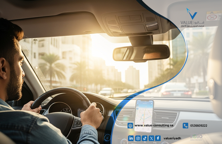 دراسة جدوى خدمة سيارات أجرة عبر التطبيقات