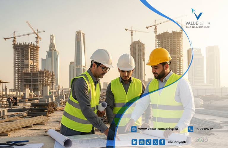 دراسة جدوى شركة مقاولات عامة في الرياض