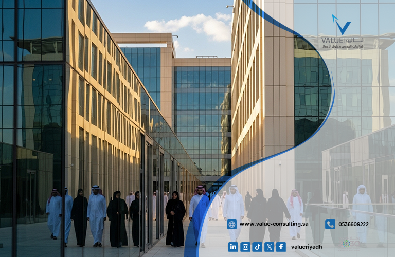 دراسة جدوى مجمع مكاتب إدارية بالرياض