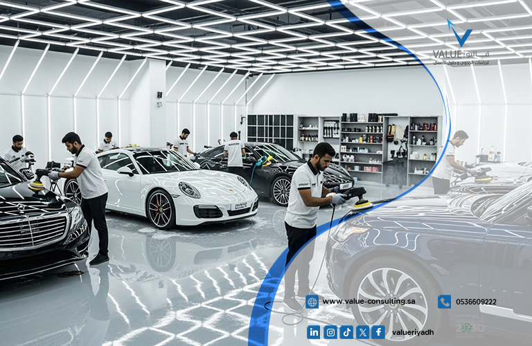 دراسة جدوى مركز عناية بالسيارات في الخبر