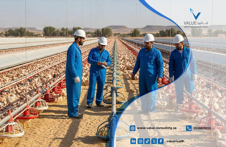 دراسة جدوى مزرعة دواجن في القصيم
