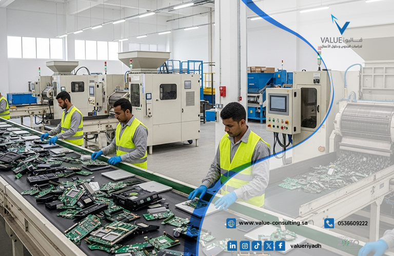 دراسة جدوى مشروع إعادة تدوير الإلكترونيات