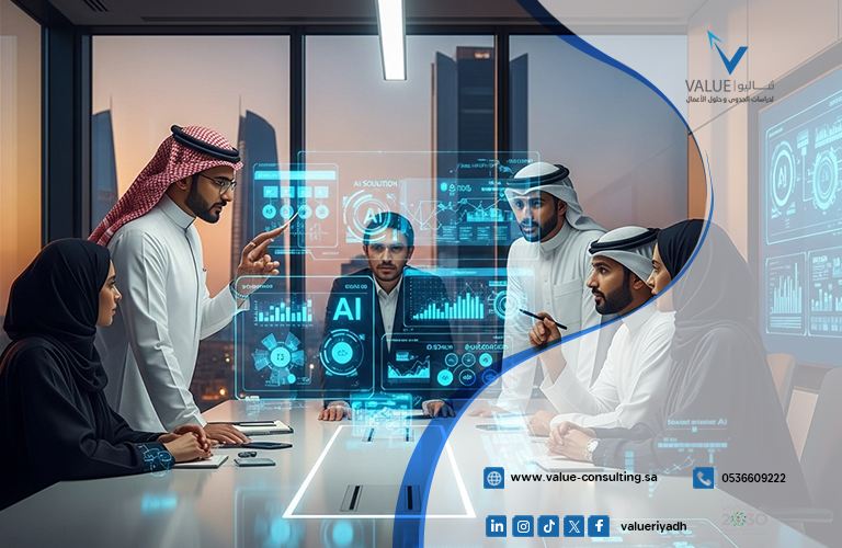 دراسة جدوى مشروع الذكاء الاصطناعي لخدمة الشركات