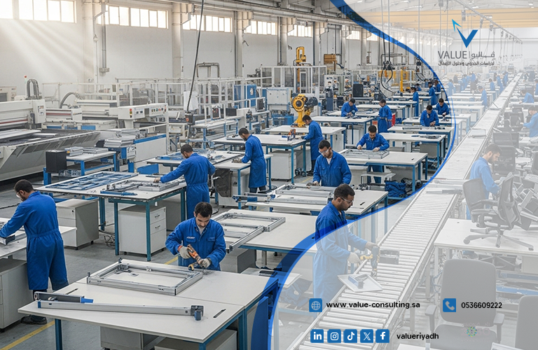 دراسة جدوى مصنع أثاث مكتبي في الرياض