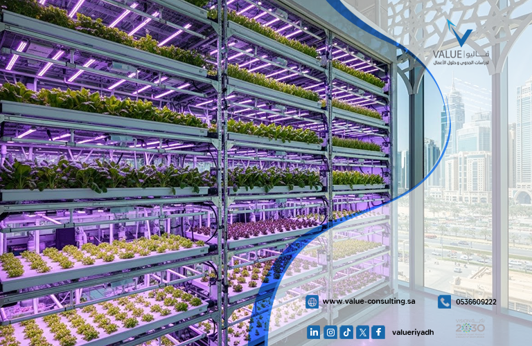 دراسة جدوى الزراعة العمودية داخل المدن