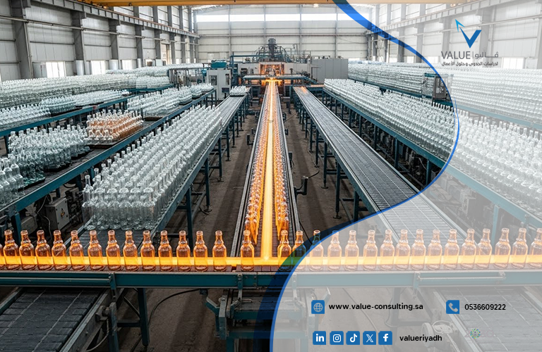 دراسة جدوى مصنع عبوات زجاجية للأغذية